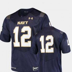 Navy College Football Team Replica Men's #12 Navy Jersey 903632-673
