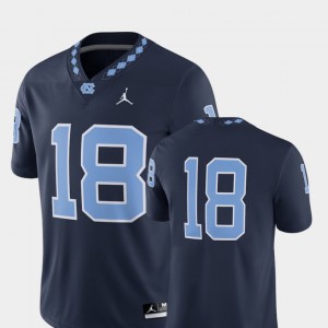 College Football Navy #18 UNC Jersey 2018 Game For Men 363374-745