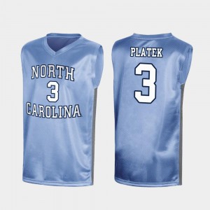 Special College Basketball Royal #3 Men March Madness Andrew Platek UNC Jersey 391696-249