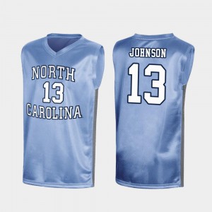#13 Royal March Madness Special College Basketball Cameron Johnson UNC Jersey For Men's 923687-318
