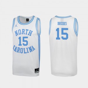 For Men's March Madness Garrison Brooks UNC Jersey Special College Basketball #15 White 319539-248