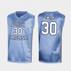 Special College Basketball #30 K.J. Smith UNC Jersey Royal March Madness For Men 911303-560