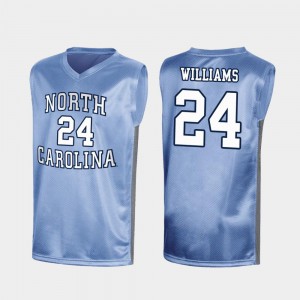 Special College Basketball Men Royal March Madness #24 Kenny Williams UNC Jersey 724886-788