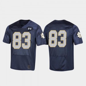 For Men's 150th Anniversary Navy College Football #83 Notre Dame Jersey 726028-267