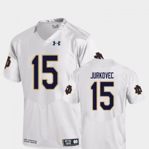 Men's White Phil Jurkovec Notre Dame Jersey Replica College Football #15 353111-471