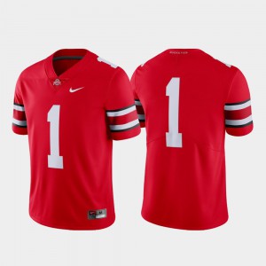 OSU Jersey #1 Limited Scarlet For Men College Football 882449-821