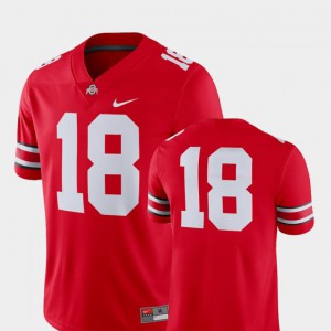 Scarlet #18 2018 Game OSU Jersey College Football For Men's 635343-593