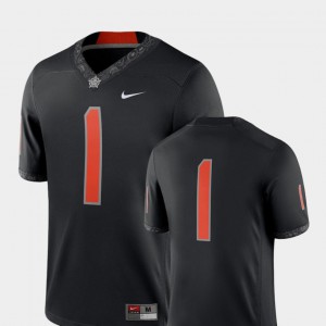 Mens Oklahoma State Jersey 2018 Game Black #1 College Football 379358-283