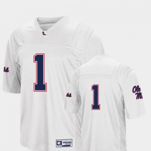 White College Football Ole Miss Jersey Colosseum #1 For Men 137677-605