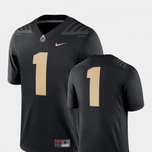 Black #1 For Men's College Football Purdue Jersey 2018 Game 778901-339