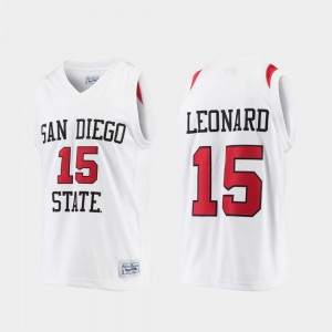 Kawhi Leonard San Diego State Jersey #15 College Basketball White Alumni Limited For Men's 992411-450