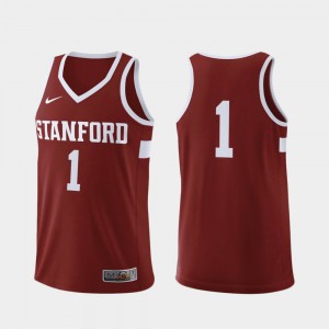 Cardinal College Basketball Stanford Jersey For Men Replica #1 567812-930