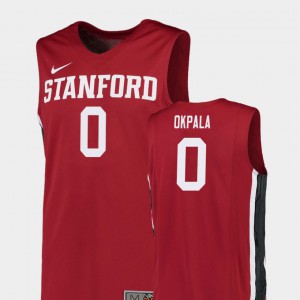 College Basketball Men Replica #0 Red Kezie Okpala Stanford Jersey 298170-356