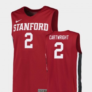 Red Robert Cartwright Stanford Jersey Replica College Basketball For Men's #2 128486-431