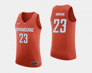 Orange #23 Frank Howard Syracuse Jersey For Men College Basketball 935560-558