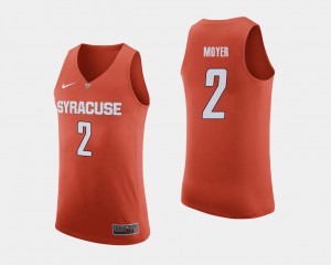 Mens #2 Matthew Moyer Syracuse Jersey College Basketball Orange 667613-591