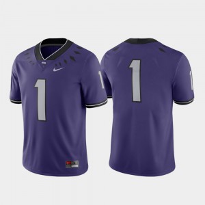 Purple Game Men College Football #1 TCU Jersey 117596-182