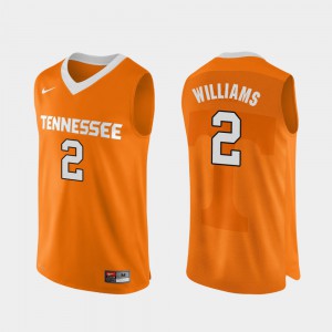 #2 Orange Grant Williams UT Jersey College Basketball Mens Authentic Performace 941925-866