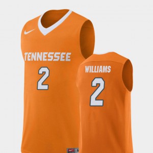 For Men's Replica Orange Grant Williams UT Jersey #2 College Basketball 840884-657