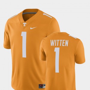 Jason Witten UT Jersey #1 For Men Alumni Football Game Tennessee Orange Player 696896-483