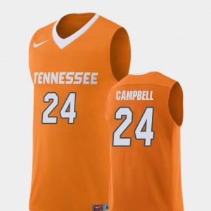 Replica College Basketball #24 Lucas Campbell UT Jersey For Men Orange 760994-494
