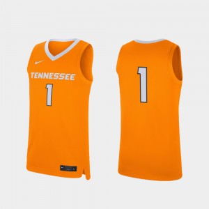 UT Jersey #1 Tennessee Orange Replica College Basketball Mens 155440-632