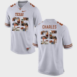 Pictorial Fashion #25 Men Jamaal Charles Texas Jersey White 658100-893