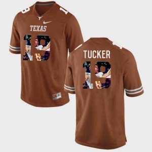 For Men Pictorial Fashion Brunt Orange #19 Justin Tucker Texas Jersey 466302-323