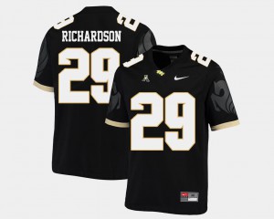 American Athletic Conference Cordarrian Richardson UCF Jersey Black College Football #29 For Men 400033-882