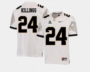 White American Athletic Conference #24 College Football For Men's D.J. Killings UCF Jersey 640382-824