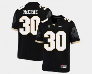 College Football Greg McCrae UCF Jersey Black American Athletic Conference #30 Men 900652-477