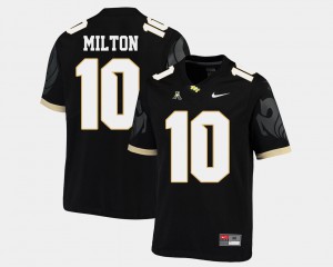 Mens College Football #10 Mckenzie Milton UCF Jersey American Athletic Conference Black 780292-628