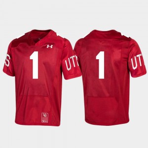 Utah Jersey 150th Anniversary Men's Red #1 College Football Special Game 334666-306