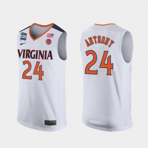 White #24 Men's 2019 Final-Four Marco Anthony UVA Jersey 547991-761