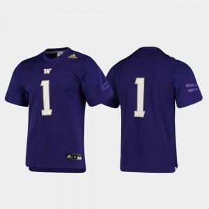 Football Replica Men Purple #1 Washington Jersey 518934-167