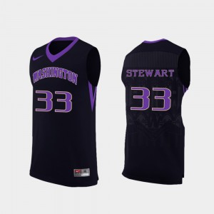 Isaiah Stewart Washington Jersey College Basketball Replica #33 For Men Black 238952-310