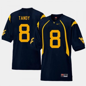 College Football Navy Replica Keith Tandy WVU Jersey #8 Mens 415301-547
