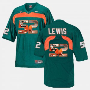Green Ray Lewis Miami Jersey Player Pictorial Mens #52 829227-667