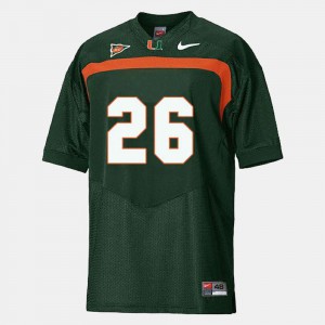Green Youth(Kids) College Football Sean Taylor Miami Jersey #26 518091-278