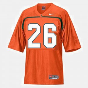 Orange Sean Taylor Miami Jersey #26 College Football Kids 679799-966