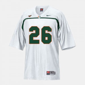 Youth College Football Sean Taylor Miami Jersey White #26 310294-766