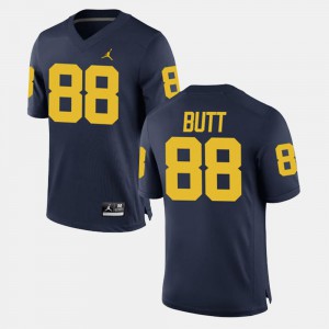 Mens Navy #88 Jake Butt Michigan Jersey Alumni Football Game 735439-319