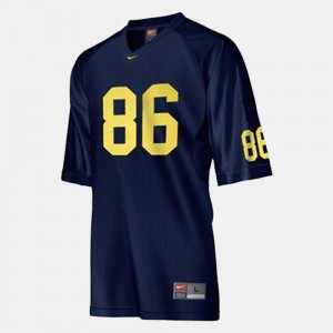 Mario Manningham Michigan Jersey #86 College Football For Men Blue 382737-541