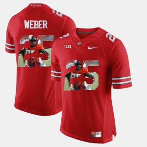Scarlet Mike Weber OSU Jersey #25 Pictorial Fashion Mens 774591-242