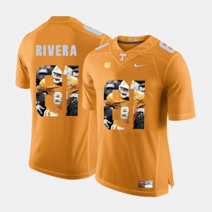 Men Mychal Rivera UT Jersey Orange #81 Pictorial Fashion 555552-732