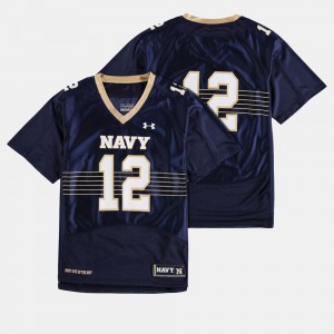 Navy Jersey College Football #12 Youth Navy 292266-313