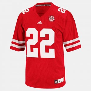 College Football #22 Rex Burkhead Nebraska Jersey Red Mens 934896-941