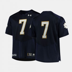 Navy College Football Notre Dame Jersey #7 Mens 824190-297