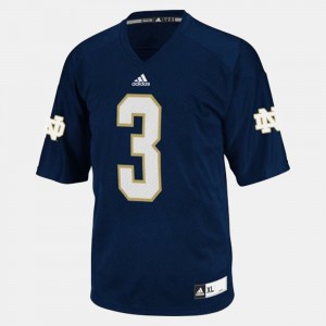 Joe Montana Notre Dame Jersey For Kids #3 Blue College Football 749407-717
