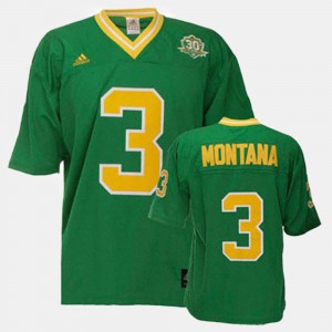Green For Men Joe Montana Notre Dame Jersey College Football #3 168138-120